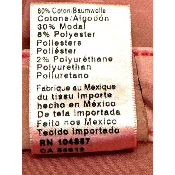 Adriano Goldschmied 30R Blush Pink Abbey Ankle Midrise Skinny Jeans Chic Style - Picture 9 of 11